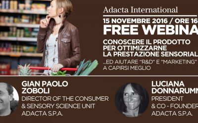CONOSCERE IL PRODOTTO PER OTTIMIZZARNE LA PRESTAZIONE SENSORIALE (ed aiutare la Ricerca e Sviluppo ed il Marketing a capirsi meglio)