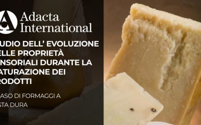 STUDIO DELL’EVOLUZIONE DELLE PROPRIETÀ SENSORIALI DURANTE LA MATURAZIONE DEI PRODOTTI – IL CASO DI FORMAGGI A PASTA DURA