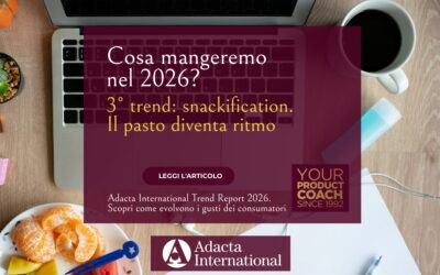 3° trend 2026 – Snackification Il pasto diventa ritmo – Adacta International Food Trend Report