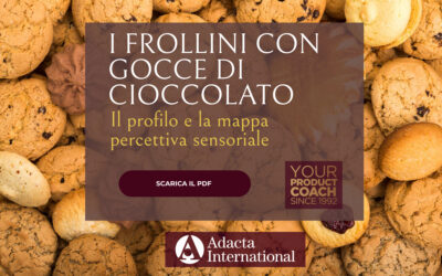 Le ricerche sensoriali di Adacta: I frollini con gocce di cioccolato