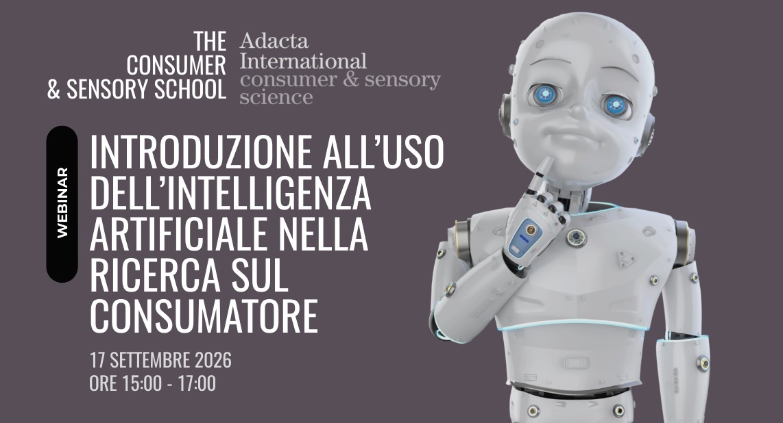 Webinar gratuito – Introduzione all’uso dell’intelligenza artificiale nella ricerca sul consumatore